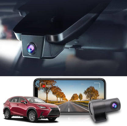Integrated OEM Look Dash Cam Compatible with Lexus NX (2018-2021) - Front 4K + Rear 1080P