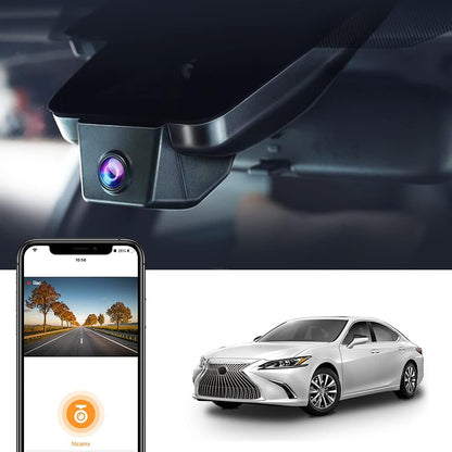 Integrated OEM Look Dash Cam Compatible with Lexus ES (2019-2025) - Front 4K + Rear 1080P