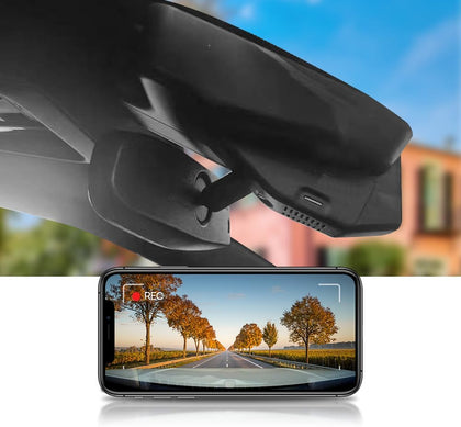 Integrated OEM Look Dash Cam Compatible with Cadillac XT4 (2019-2023) - Front 4K + Rear 1080P