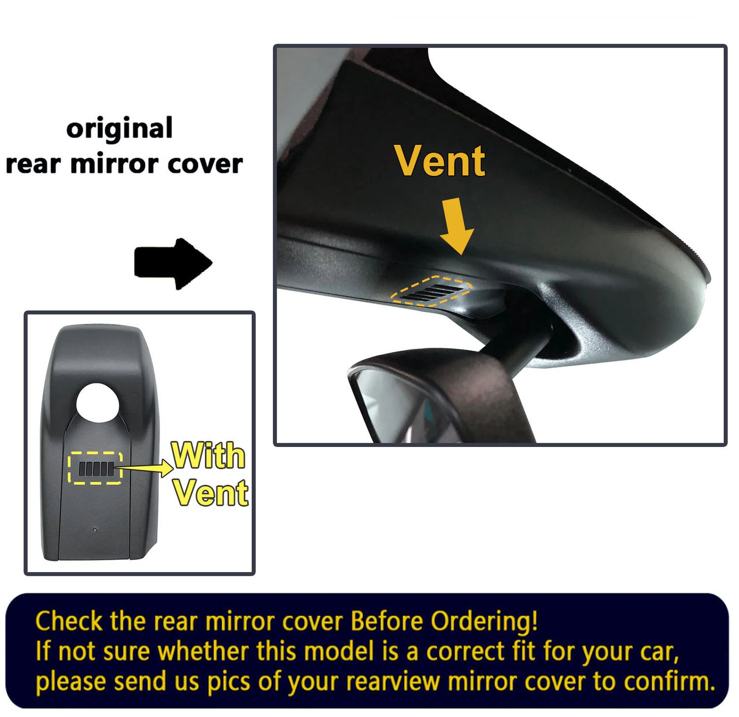 OEM Factory Look Dash Cam for Cadillac XT5 (2020-2026) - Front 4K + Rear 1080P