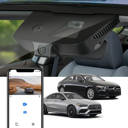 4K Dash Cam for Mercedes-Benz A Class (2019-2022) and CLA (2014-2023), Factory OEM Look, 2160P UHD Video