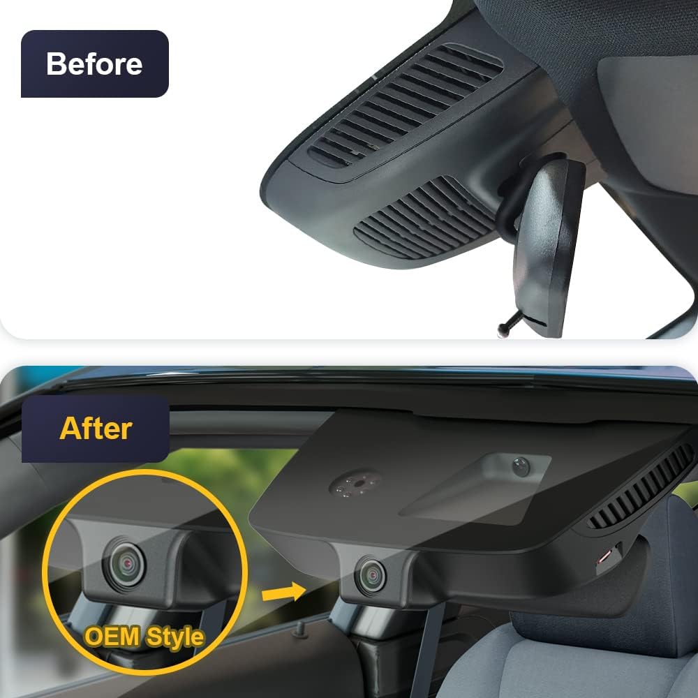 4K Dash Cam for Mercedes-Benz A Class (2019-2022) and CLA (2014-2023), Factory OEM Look, 2160P UHD Video