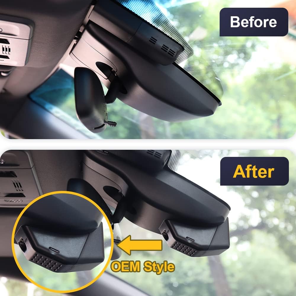 Toyota Venza Dash Cam (2021-2024), OEM Look, UHD 2160P Video, Built-in WiFi & APP, G-Sensor