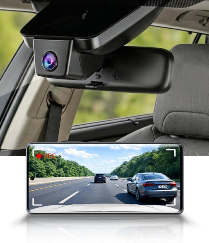 Integrated OEM Look Dash Cam Compatible with Toyota RAV4 2019-2021 (No Vents) - Front 4K + Rear 1080P