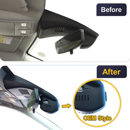 2019-2013 Mazda 3 Dash Cam (OBD), OEM Factory Look Front 4K+Rear 1080P Dash Cam, Loop Recording Parking Mode