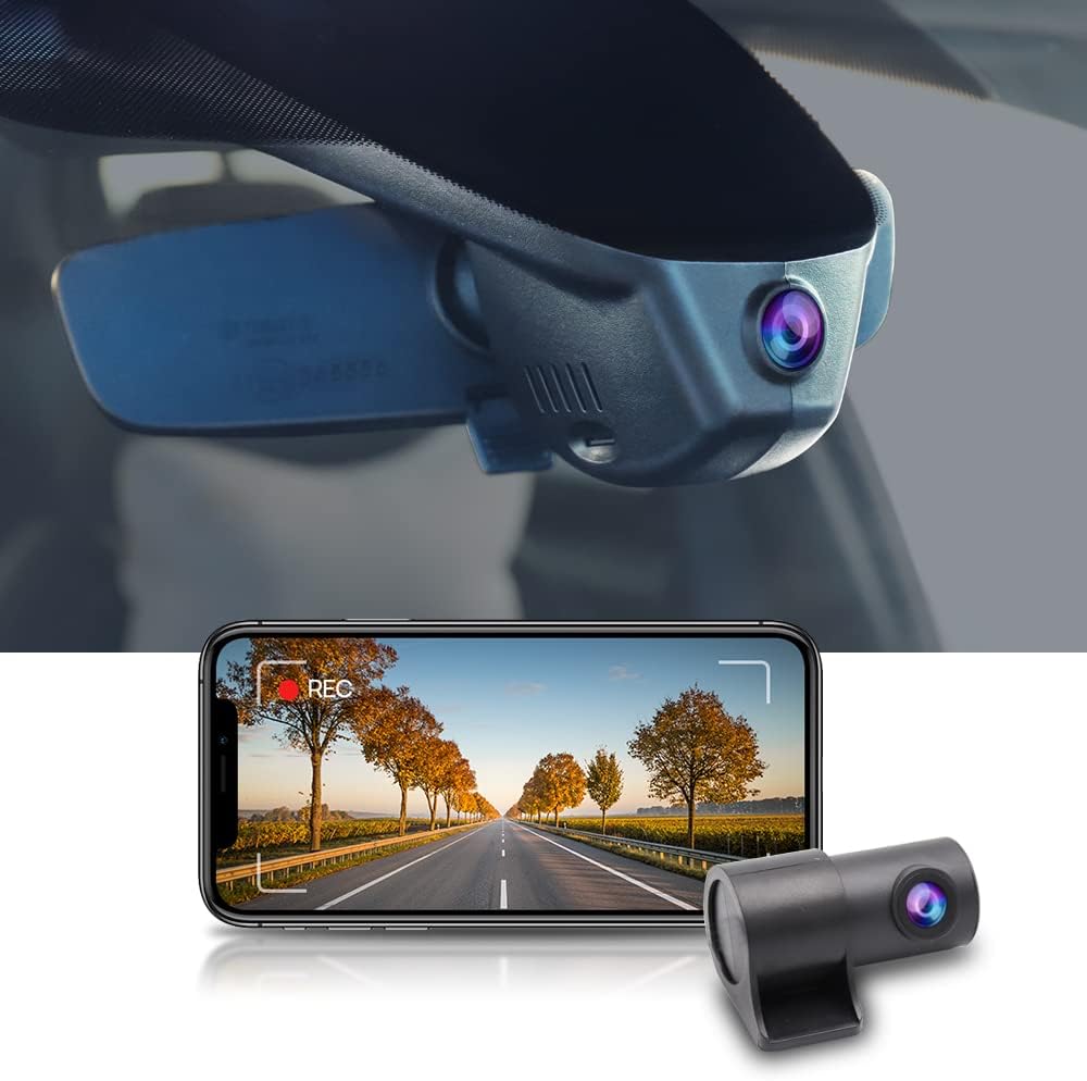 2019-2013 Mazda 3 Dash Cam(Sunroof), OEM Factory Look Front 4K+Rear 1080P Dash Cam, Loop Recording Parking Mode