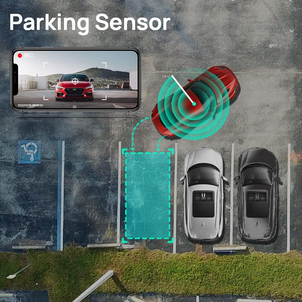 2019-2013 Mazda 3 Dash Cam(Sunroof), OEM Factory Look Front 4K+Rear 1080P Dash Cam, Loop Recording Parking Mode