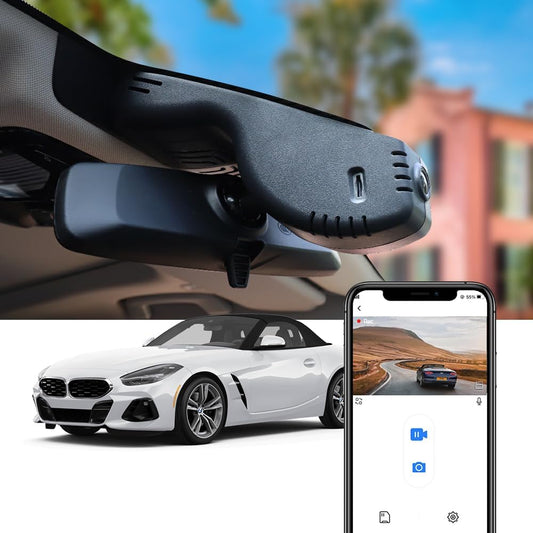 BMW Z4 Dash Cam (2019-2026), OEM Factory Style, UHD 2160P Video, WiFi & APP Connect, G-Sensor