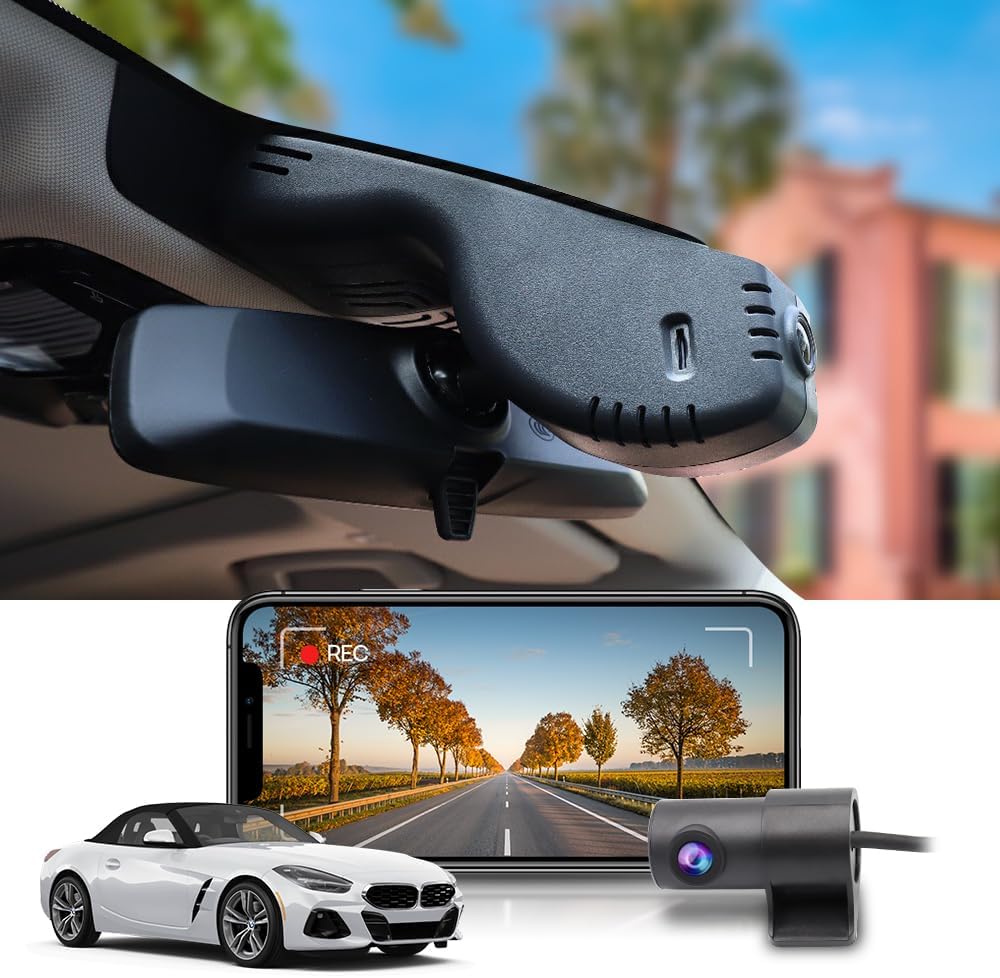 Integrated OEM Look Dash Cam Compatible with BMW Z4 (2019-2026) - Front 4K + Rear 1080P