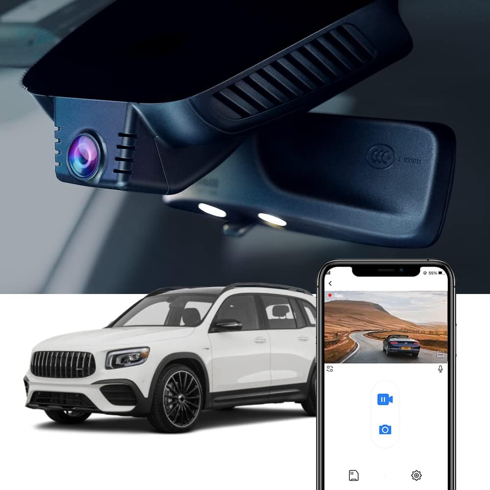 Factory Look Dash Cam Compatible with Mercedes-Benz GLB (2021-2023) - Front 4K + Rear 1080P