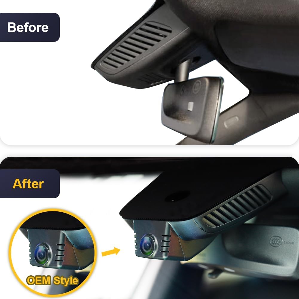 Factory Look Dash Cam Compatible with Mercedes-Benz GLB (2021-2023) - Front 4K + Rear 1080P
