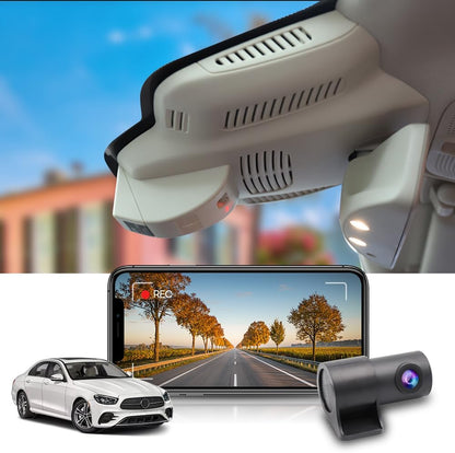 Benz E Class Dash Cam (2017-2023),  OEM Style 4K Dash Cam Front 2160P, Rear 1080P
