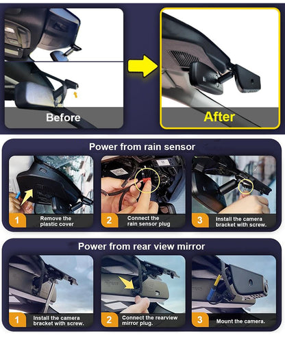 Ford Explorer Dash Cam (2011-2023), Factory Fit OEM Look, 2160P UHD Video, Loop Recording