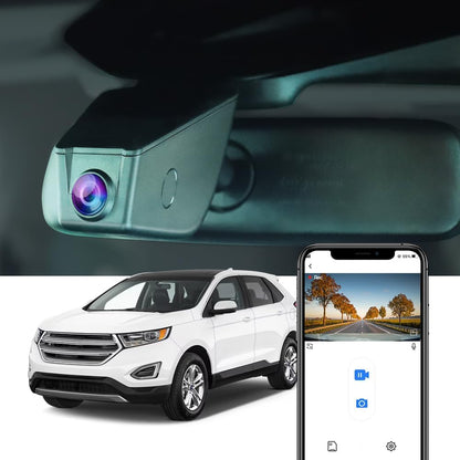 Ford Edge Dash Cam (2011-2018), Factory Fit OEM Look, 2160P UHD Video, Built-in WiFi & APP