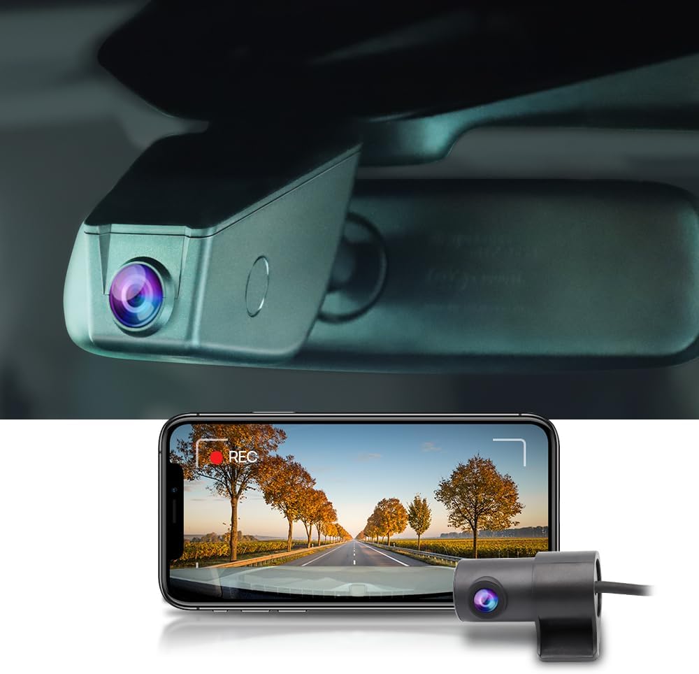 4K Dash Cam for 2014-2016 Toyota Sienna (12 Pin), Factory Fit OEM Style, UHD 2160P Video, Built-in WiFi & APP, G-Sensor