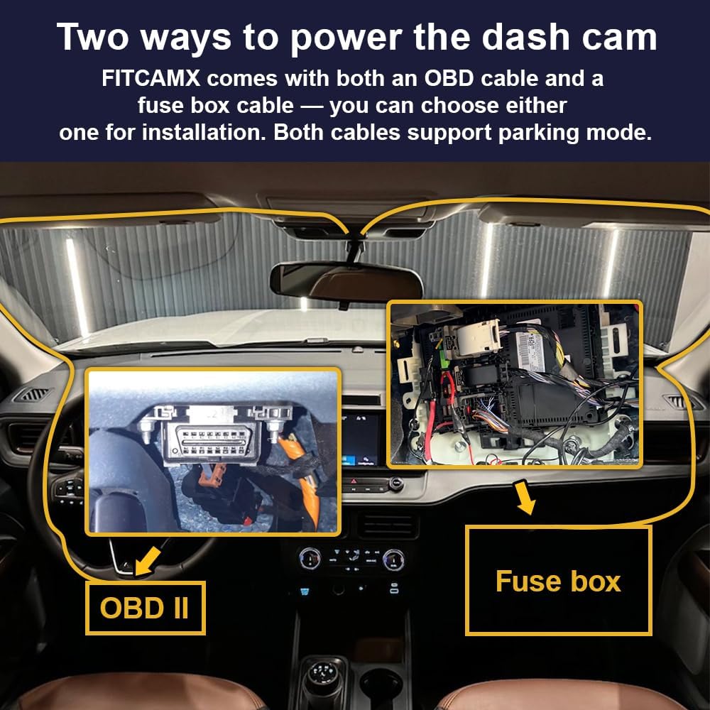 OEM Style Dash Cam Compatible with Ford Maverick (2022-2026) - Front 4K + Rear 1080P