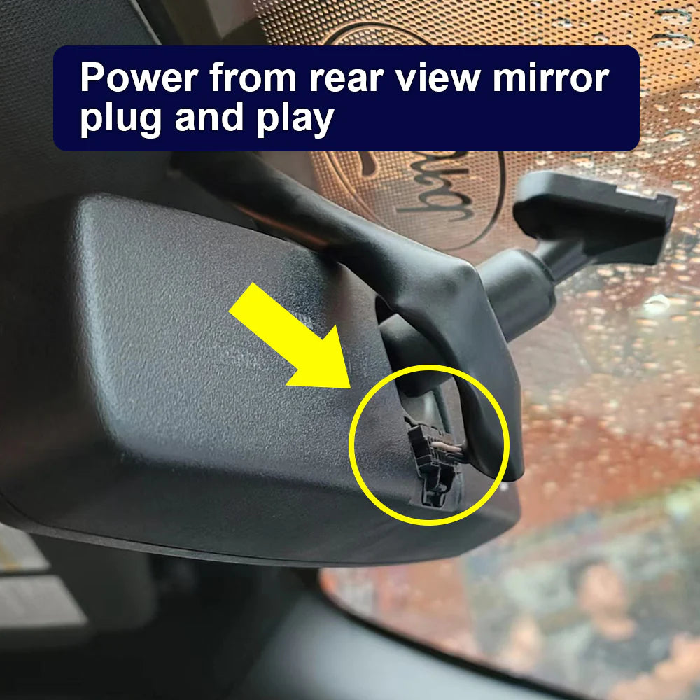 OEM Style Dash Cam Compatible with Ford Mustang (2015-2021) - Front 4K + Rear 1080P