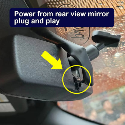 OEM Style Dash Cam Compatible with Ford Mustang (2015-2021) - Front 4K + Rear 1080P