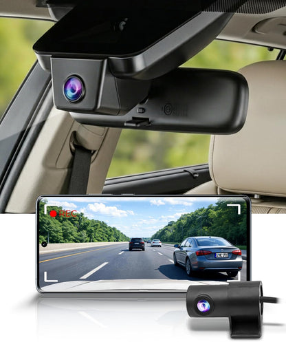 OEM Factory Look Dash Cam for Toyota Camry (2021-2024) - Front 4K + Rear 1080P
