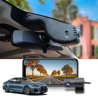 BMW 4 Series M4 Dash Cam (2020-2024), Custom Fit OEM Look, UHD 2160P Video, WiFi & APP Connect, Loop Recording