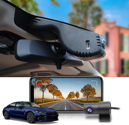 BMW 8 Series Dash Cam (2019-2024), OEM Factory Look, UHD 2160P Video, WiFi & APP, Easy to Install
