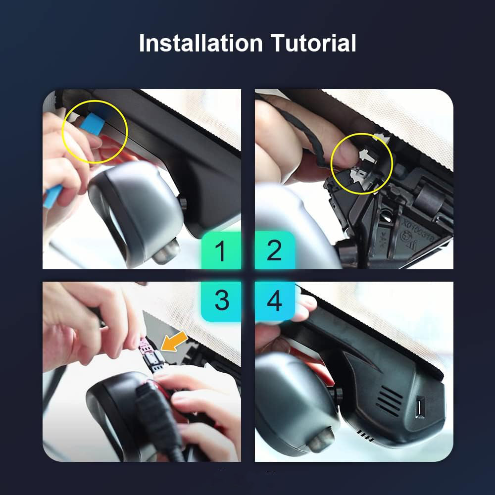 BMW 2 Series Gran Coupe Dash Cam (2021-2023), OEM Look, UHD 2160P Video, WiFi & APP Connect, Easy to Install