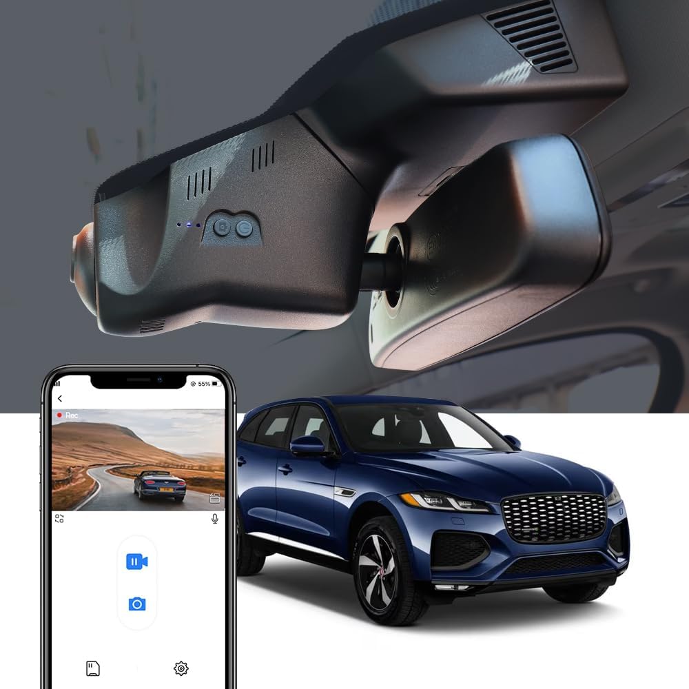 Jaguar F-Pace Dash Cam (2022-2025), OEM Style, 4K HD Video, with 64GB/128GB Card