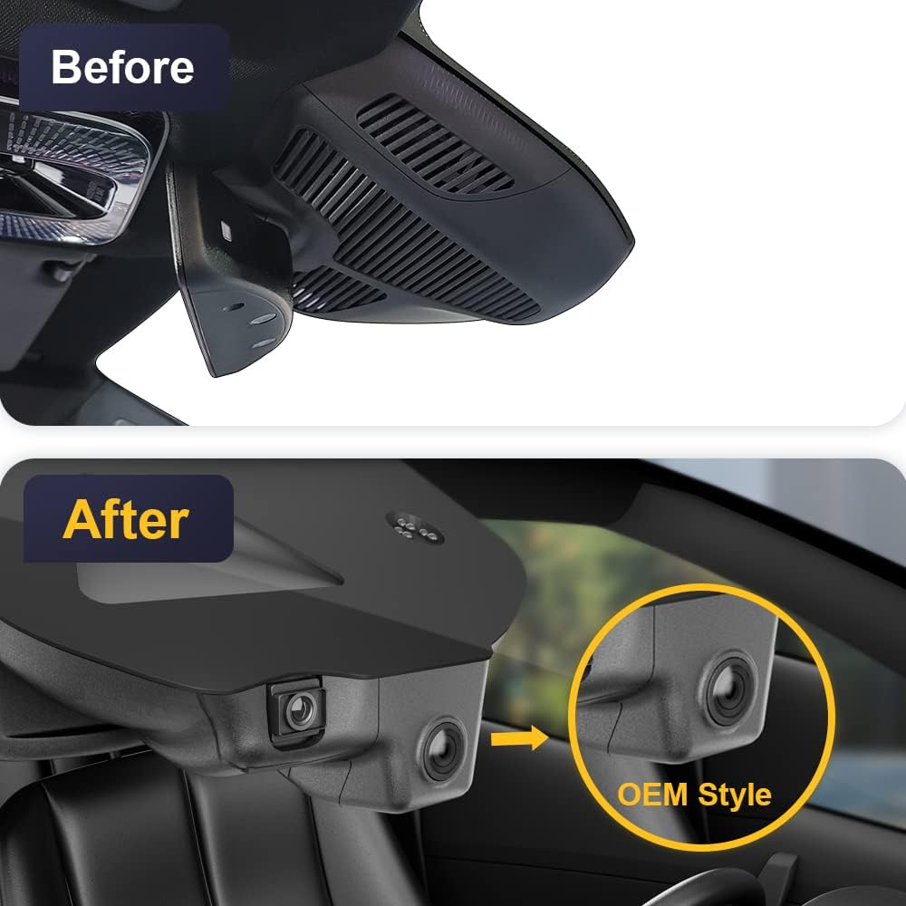 Factory Look Dash Cam Compatible with Mercedes-Benz C-Class (2022-2025) - Front 4K + Rear 1080P