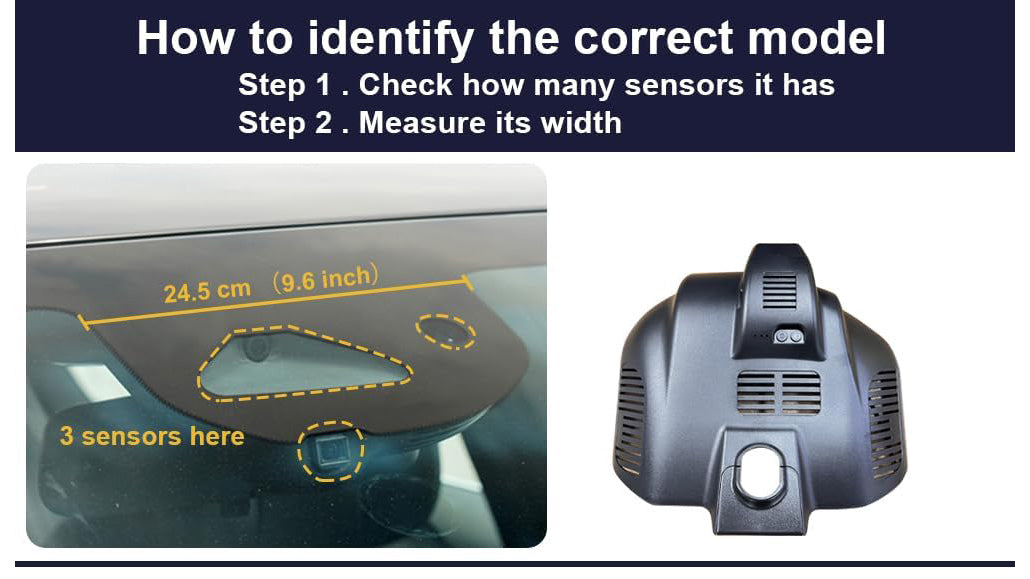 Factory Look Dash Cam Compatible with Mercedes-Benz C-Class (2022-2025) - Front 4K + Rear 1080P