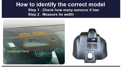 Factory Look Dash Cam Compatible with Mercedes-Benz C-Class (2022-2025) - Front 4K + Rear 1080P