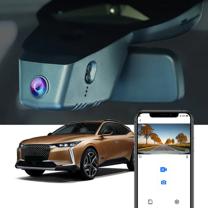 Integrated OEM Look Dash Cam Compatible with Cadillac LYRIQ (2022-2025) - Front 4K + Rear 1080P