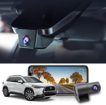 OEM Factory Look Dash Cam for Toyota Corolla Cross 2022 - Front 4K + Rear 1080P
