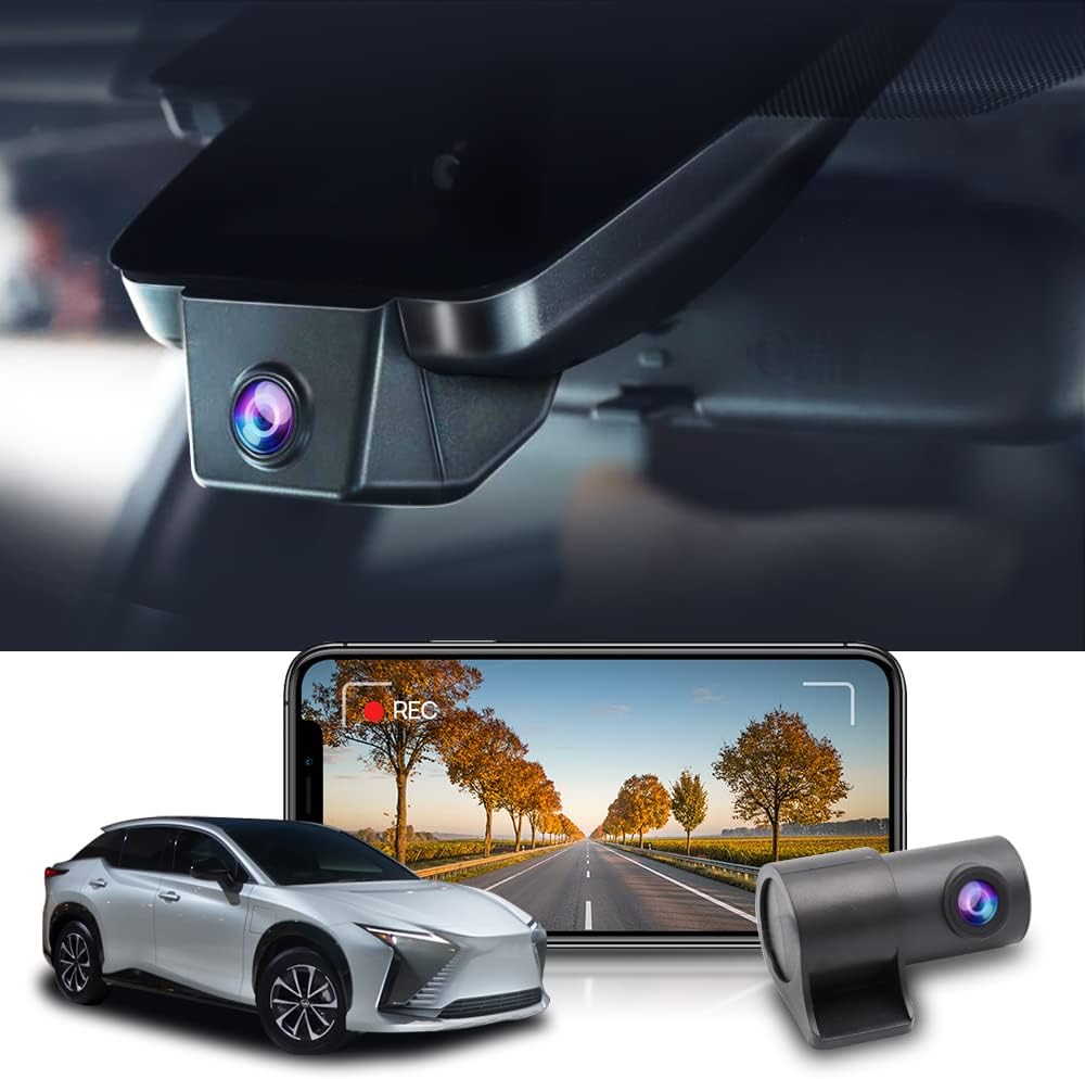 Integrated OEM Look Dash Cam Compatible with Lexus RZ (2023-2026) - Front 4K + Rear 1080P
