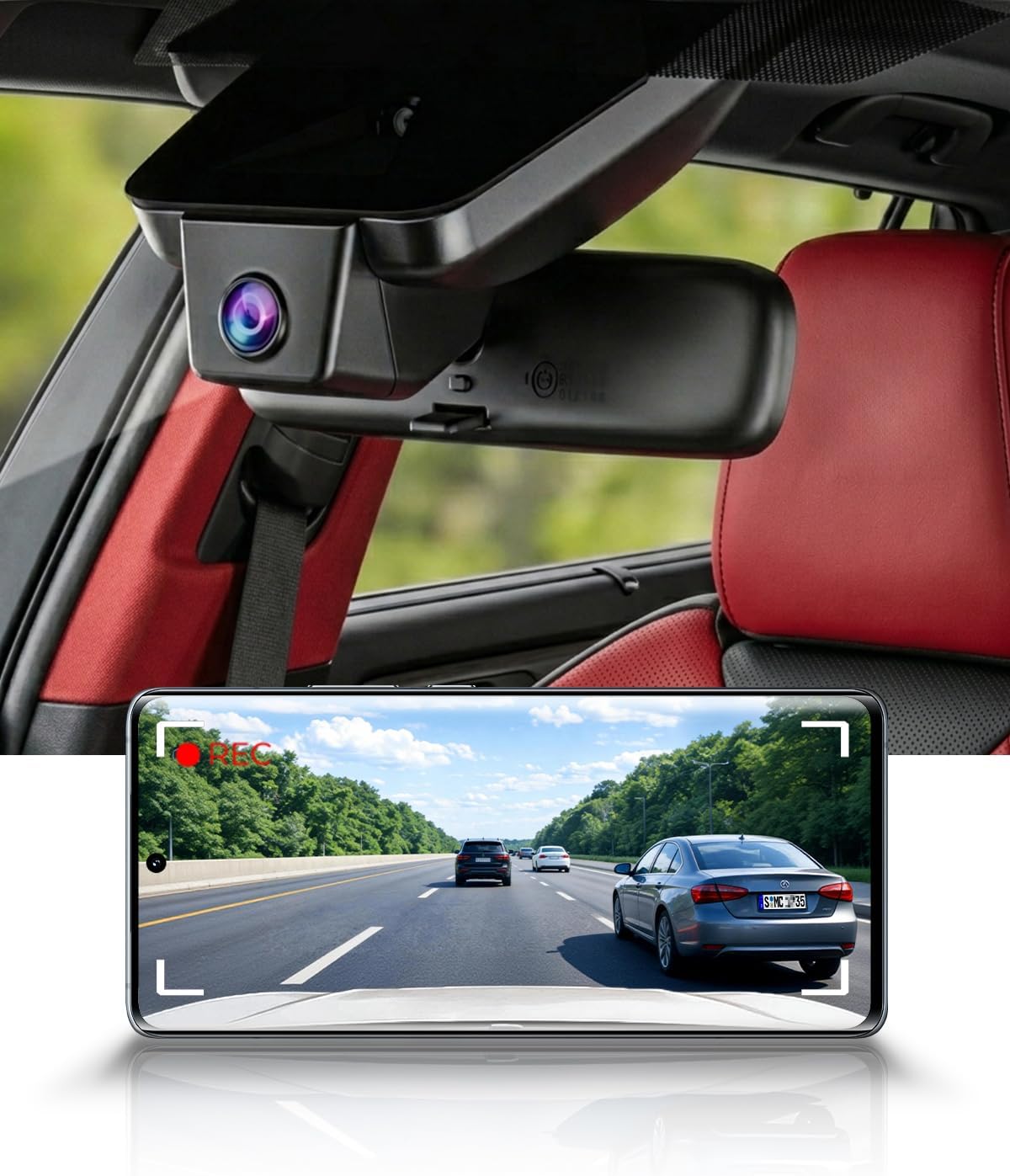 Integrated OEM Look Dash Cam Compatible with Lexus NX (2022-2026) - Front 4K + Rear 1080P