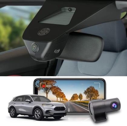 Integrated OEM Look Dash Cam Compatible with Honda HR-V (2023-2026) - Front 4K + Rear 1080P