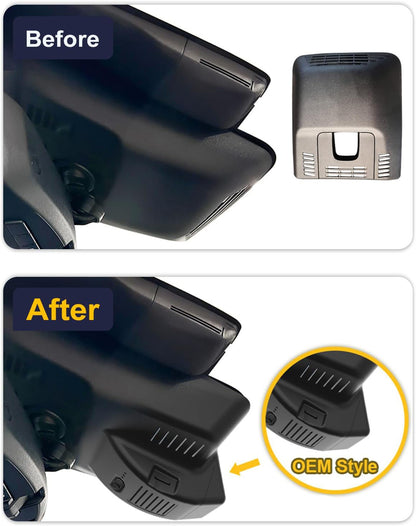 OEM Factory Look Dash Cam for Toyota C-HR (2026) - Front 4K + Rear 1080P