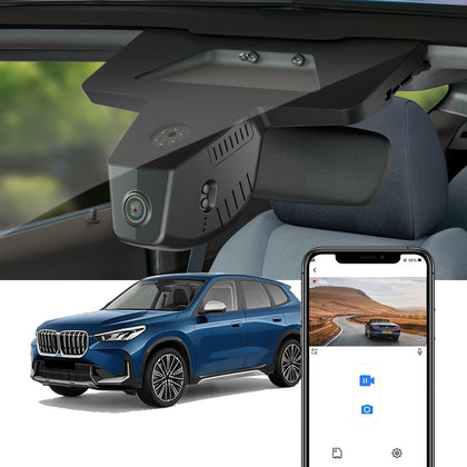 Integrated OEM Look Dash Cam Compatible with BMW X1 (2023-2026) - Front 4K + Rear 1080P