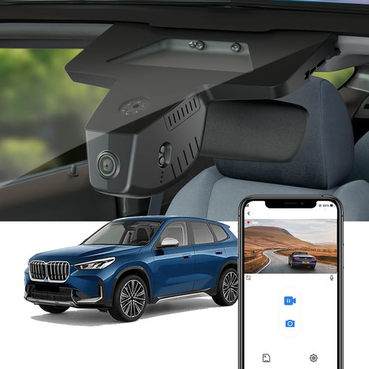 BMW X1 Dash Cam (2023-2026), Factory Fit OEM Style, UHD 2160P Video, WiFi & APP, Easy to Install