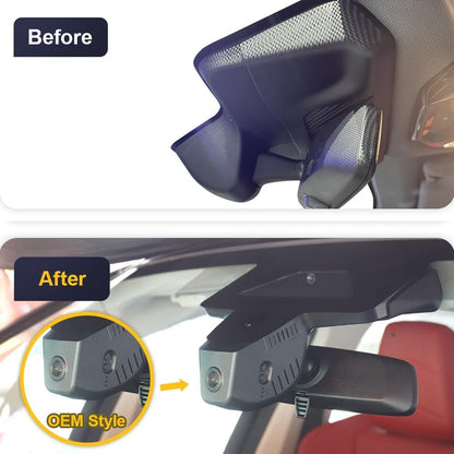 BMW X2 Dash Cam (2024-2026), Factory Fit OEM Style, UHD 2160P Video, WiFi & APP, Loop Recording