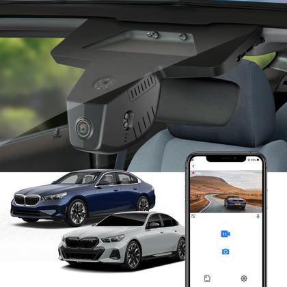Integrated OEM Look Dash Cam Compatible with BMW 5 Series (2024-2026) - Front 4K + Rear 1080P