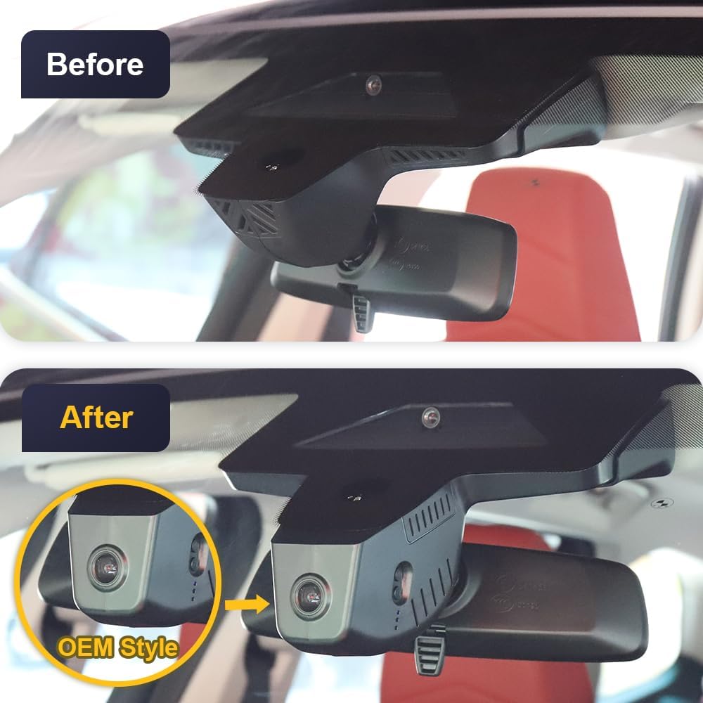 BMW 5 Series & i5 Dash Cam (2024-2026), OEM Factory Look, UHD 2160P Video, WiFi & APP, Loop Recording