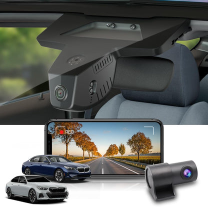 BMW 5 Series & i5 Dash Cam (2024-2026), OEM Factory Look, UHD 2160P Video, WiFi & APP, Loop Recording