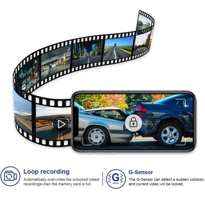 Benz E Class Dash Cam (2017-2023),  OEM Style Dash Cam Front 2160P, Rear 1080P