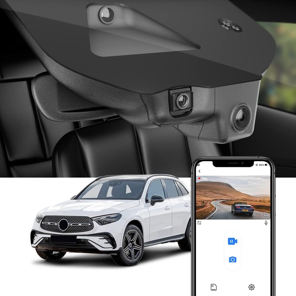 Mercedes-Benz GLC Coupe Dash Cam (2023–2026) | OEM Fit, Front 4K, Rear 1080P