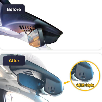 Integrated OEM Look Dash Cam Compatible with MAZDA CX-30 (2024-2026) - Front 4K + Rear 1080P
