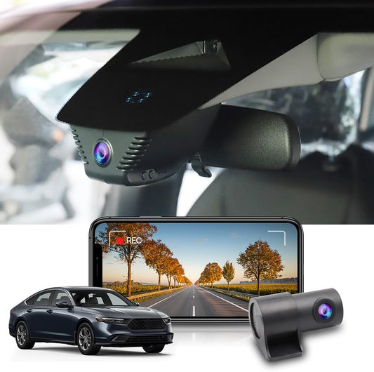 Integrated OEM Look Dash Cam Compatible with Honda Accord (2023-2026) - Front 4K + Rear 1080P