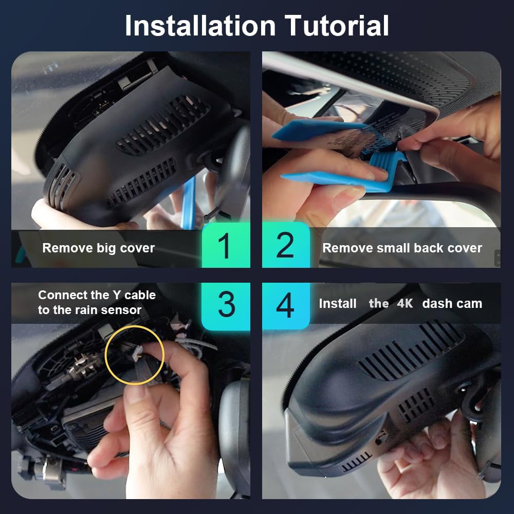 4K Dash Cam for Mercedes-Benz GLB-Class 2024-2026 & EQB, OEM Style Factory Fit, 2160P UHD Video, Easy to Use