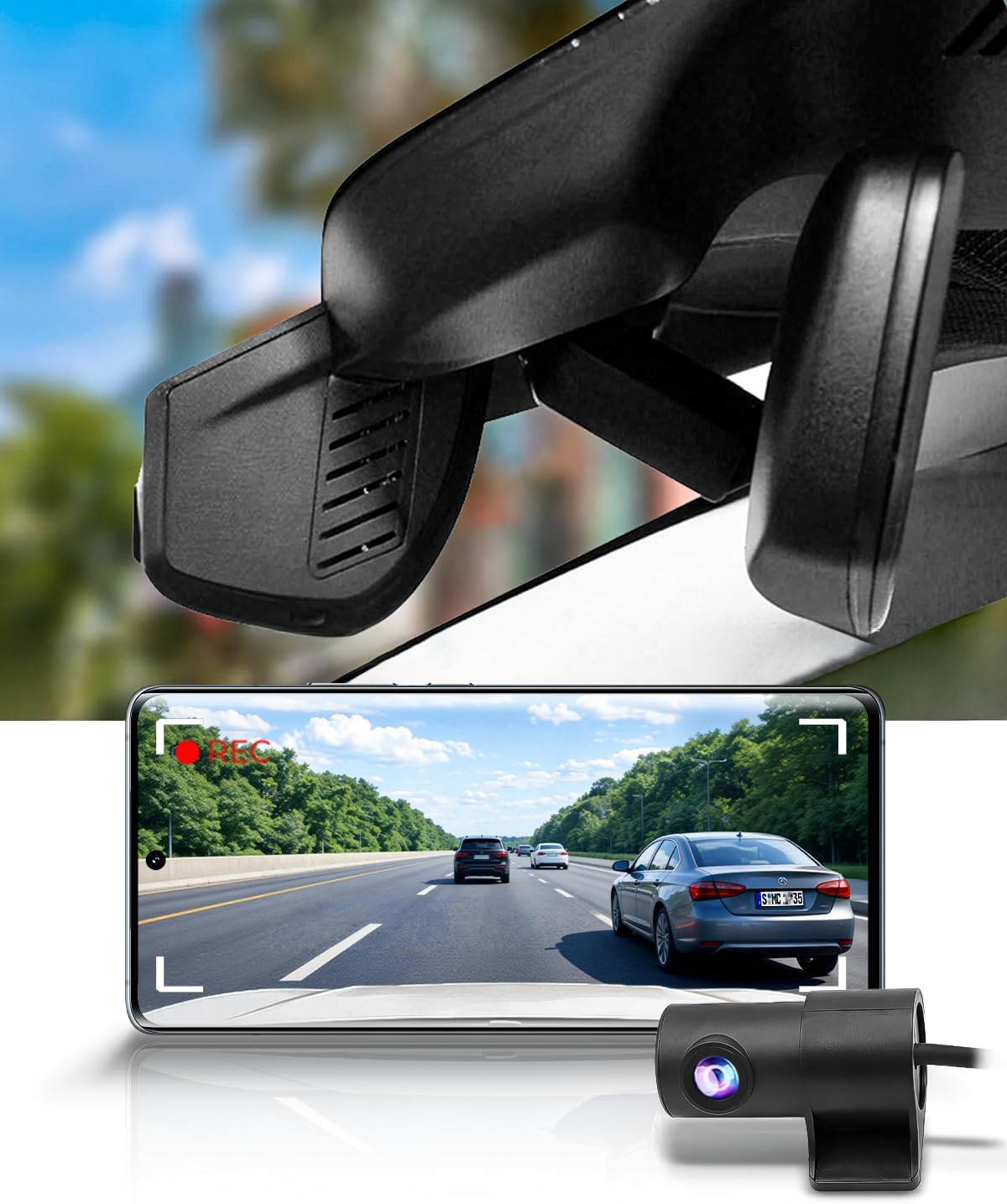 OEM Factory Look Dash Cam for Lincoln Corsair (2023-2026) - Front 4K + Rear 1080P