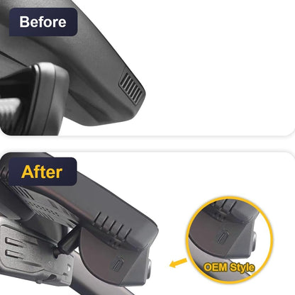 Integrated OEM Look Dash Cam Compatible with Cadillac XT4 (2024-2026) - Front 4K + Rear 1080P