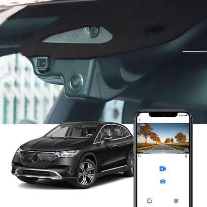 Factory Look Dash Cam Compatible with Mercedes-Benz Mercedes-EQ EQE SUV (2023-2025) - Front 4K + Rear 1080P